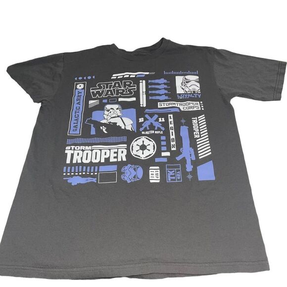 Disney Star Wars Storm Trooper Grey T-Shirt -‎ Size Small - Picture 1 of 6